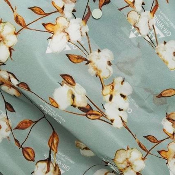 off-white c/o virgil abloh floral pattern windbreaker track jacket - Picture 4 of 7